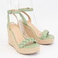 WEEKLY DEAL MICHELA BRAID STRAP ESPADRILLES WEDGE