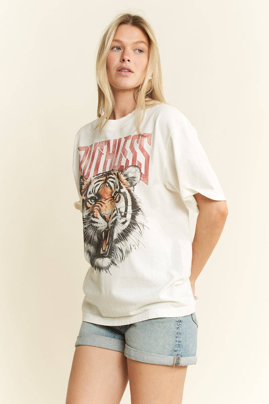 RUTHLESS TIGER GRAPHIC TOP