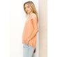 Scoop Neck Short Sleeves Top