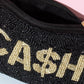 Cash Print Beaded Coin Purse