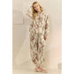 Floral Printed French Terry Hoodie