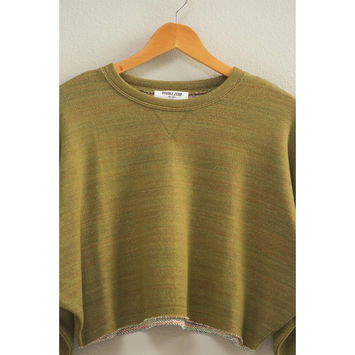 Drop-Shoulder Cropped Top