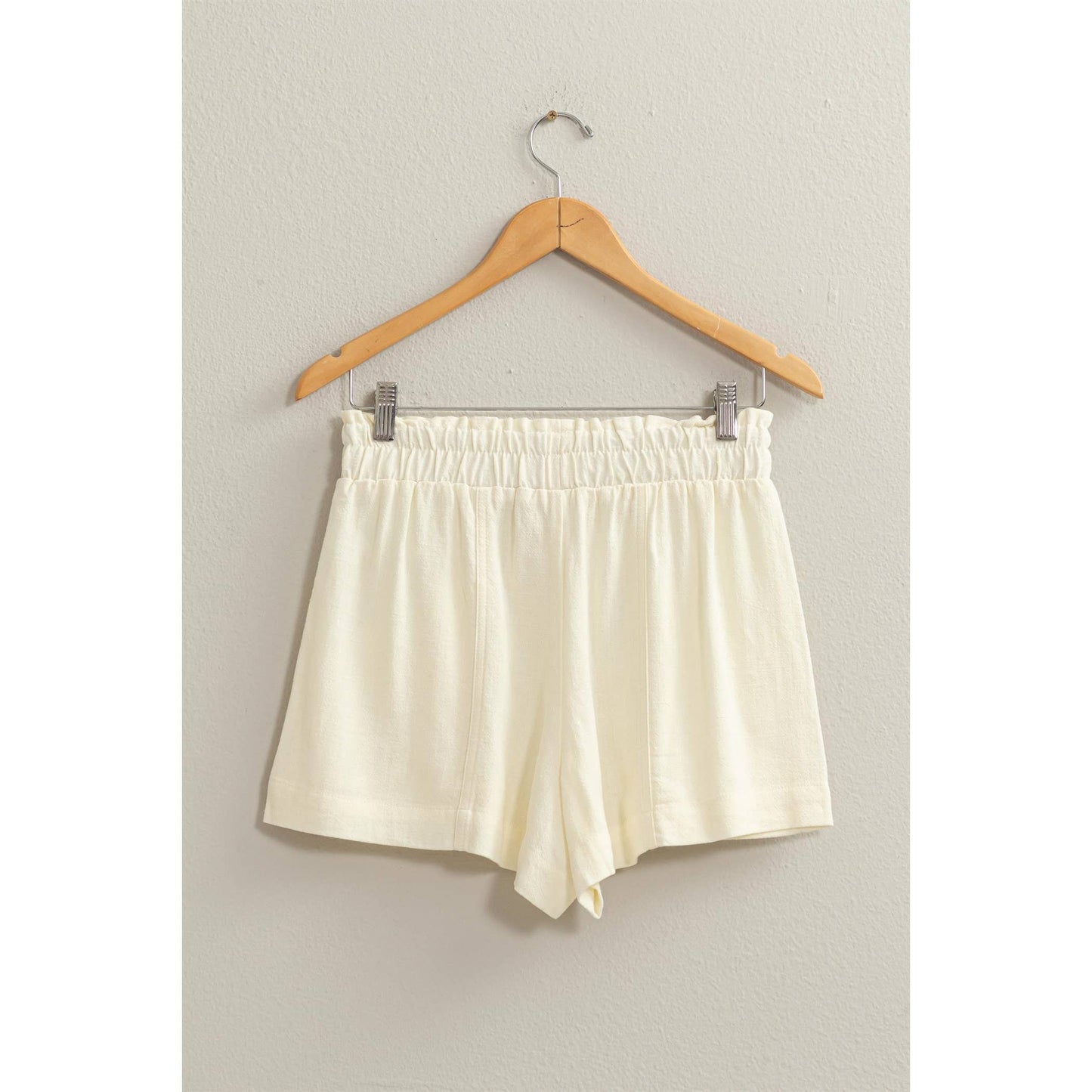 DZ24C377-D-ALL TIME FUN HIGH WAIST LINEN SHORTS