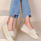 Trendy Bicolor Wedge Espadrille H8-925