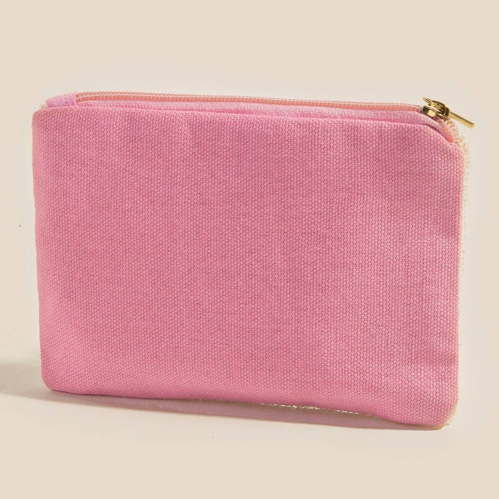 The Queen Crown Seed Beaded Coin Purse