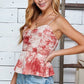 Sunburst Swirl Peplum Top