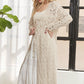 CESW3831- LONG SLEEVES CROCHET ELASTIC CARDIGAN