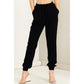 DZ23A546-Linen Drawstring Jogger Pants