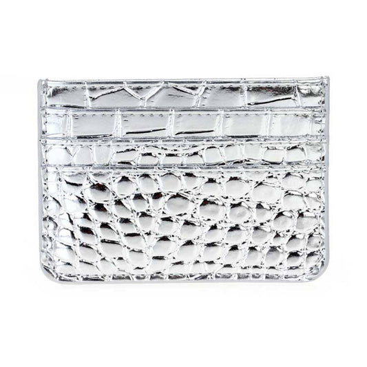 Tiara Crocodile Skin Slim Women's Card Holder/Wallet