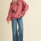 BOAT NECK BUBBLE SLEEVE SWEATER