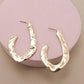 MODERN HAMMERED DROP EARRINGS
