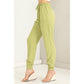 DZ23A546-Linen Drawstring Jogger Pants