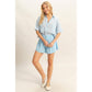 HF25A652-Linen Mid-Rise Flared Shorts