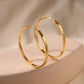 Simple Cool Circle Endless Hoop Earrings