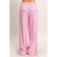 High Rise Cargo Pants With Ankle Ties