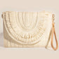 Intricate Paper Weave Envelope Clutch Bag