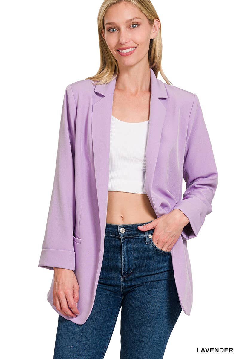 Lime Solid Classic Blazer