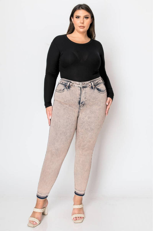 PLUS SIZE - HIGH RISE STRETCH SKINNY JEANS