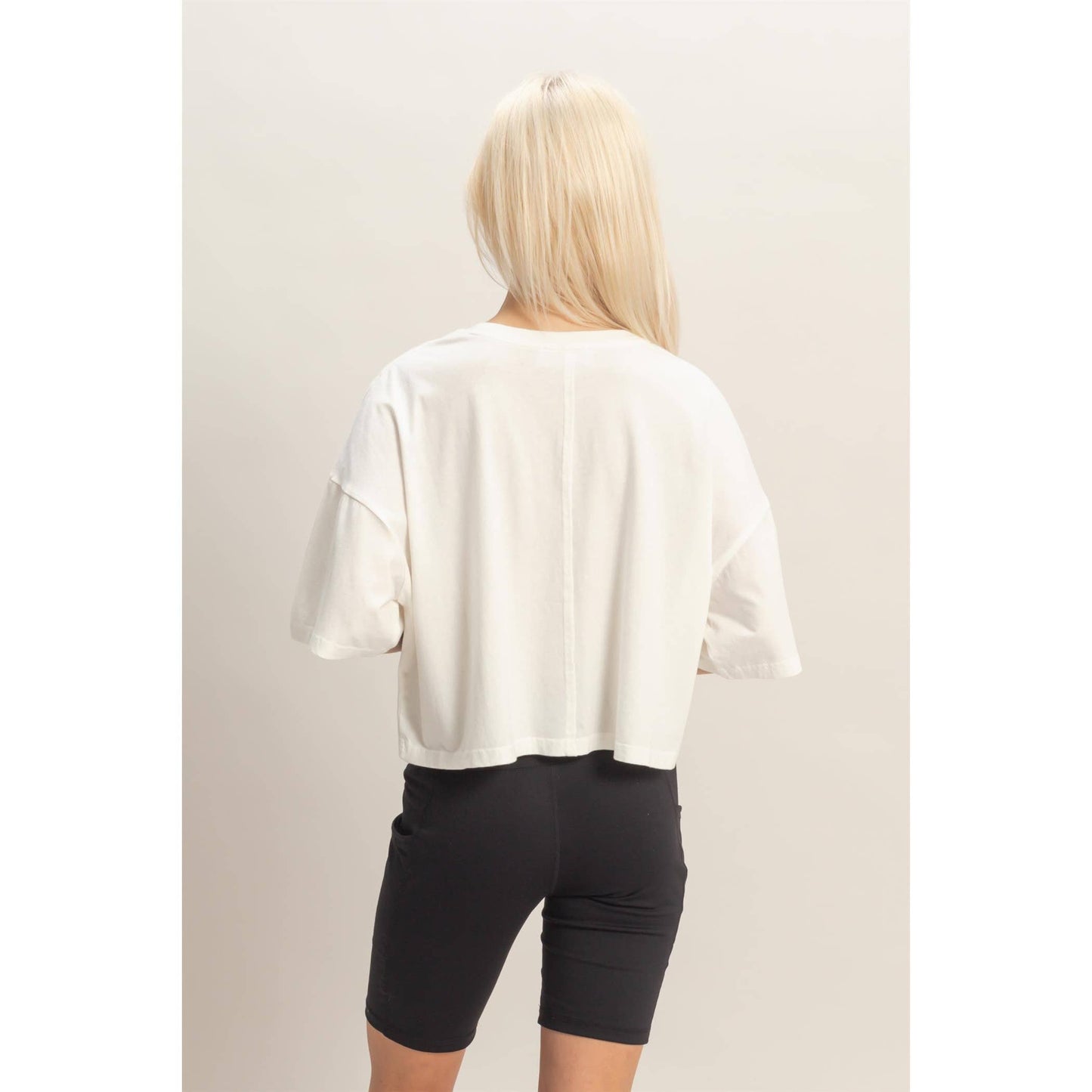 Raw Edge Star Patch Top