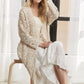 CESW3831- LONG SLEEVES CROCHET ELASTIC CARDIGAN