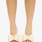 BEACH HOUSE - Raffia Bow Mules, Woven Finish, Stiletto Heel